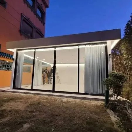 تصميم ملحق خارجي صغير حي العليا بالرياض 