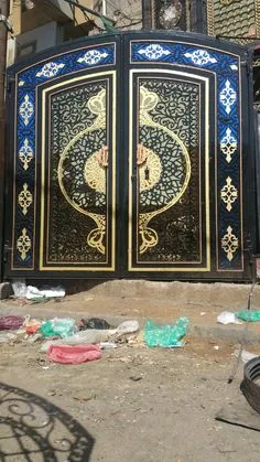 حداد أبواب منازل وفلل في حي العارض: أبواب حديد مودرن وكلاسيك