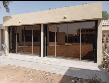 تصميم ملحق خارجي صغير حي العليا بالرياض 