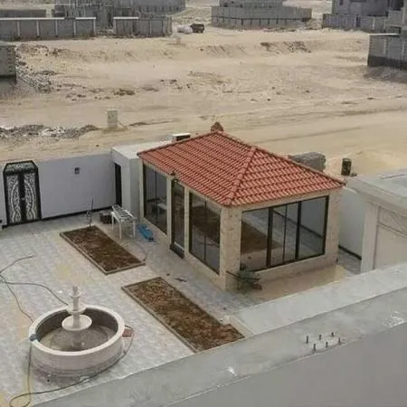 تصميم ملحق خارجي صغير حي العليا بالرياض 