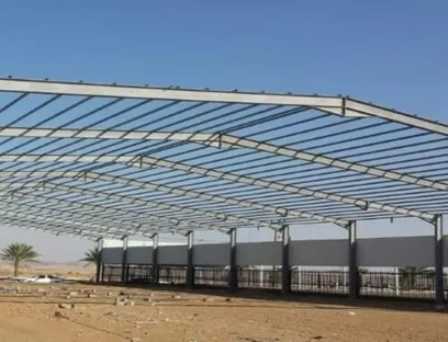 تصميم هناجر ومستودعات حي الملقا|تكلفة المتر وأفضل المواصفات 