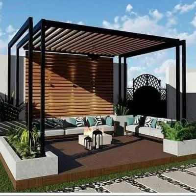 أفضل أفكار تصميم مجالس وجلسات خارجية للمنازل والأسطح حي لبن