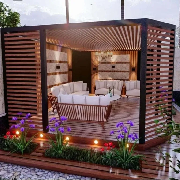 أفضل أفكار تصميم مجالس وجلسات خارجية للمنازل والأسطح حي لبن