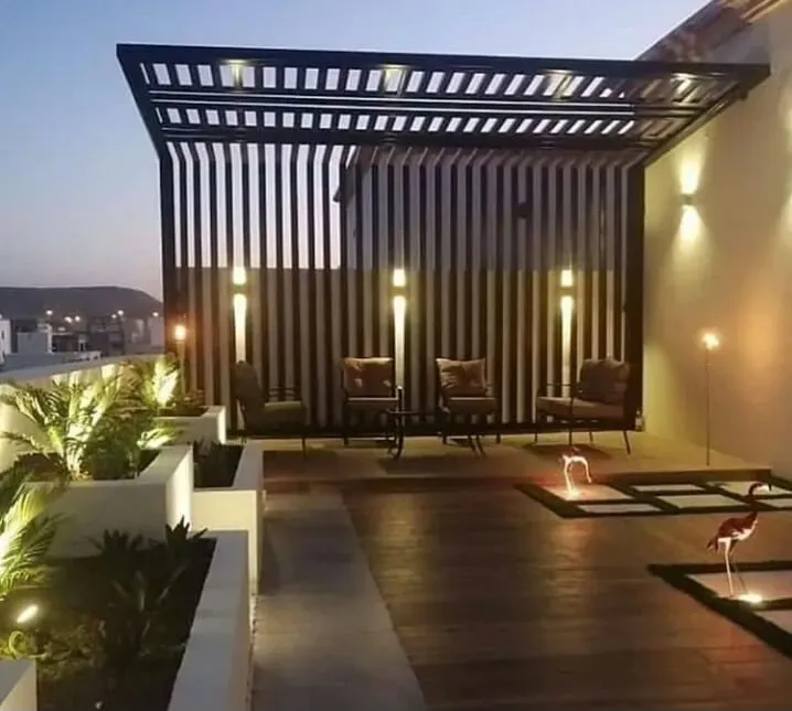أفضل أفكار تصميم مجالس وجلسات خارجية للمنازل والأسطح حي لبن