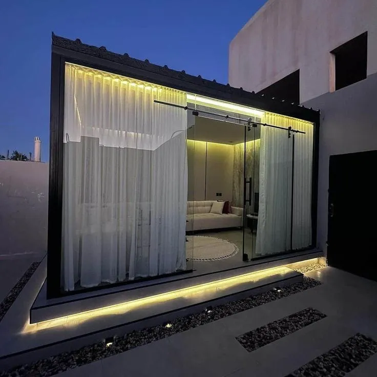 مجالس خارجية زجاجية فاخرةحي النرجس |تصميم وتركيب مجالس