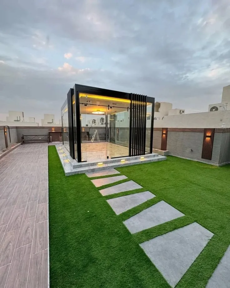 مجالس خارجية زجاجية فاخرةحي النرجس |تصميم وتركيب مجالس